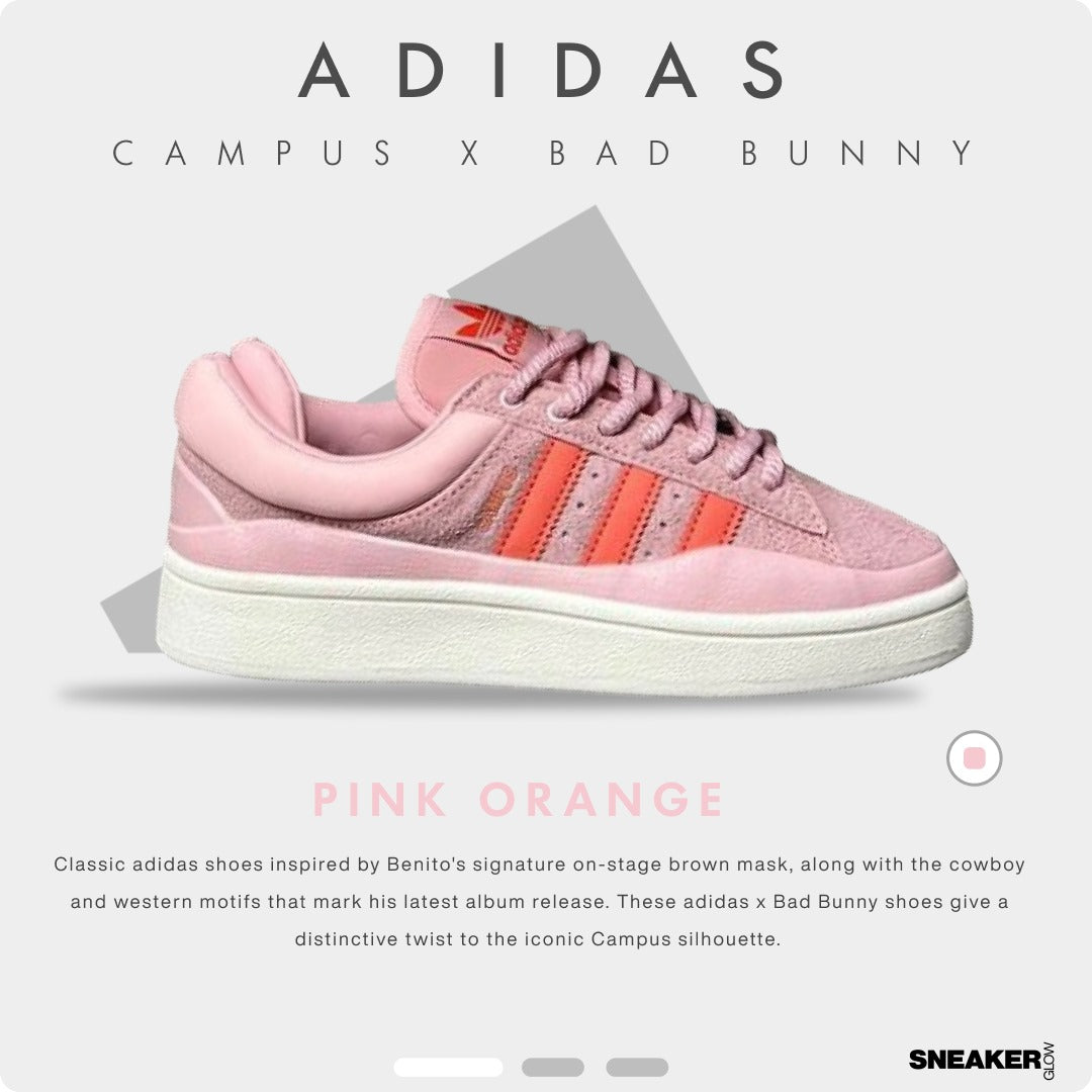 ADIDAS CAMPUS X BAD BUNNY PINK ORANGE