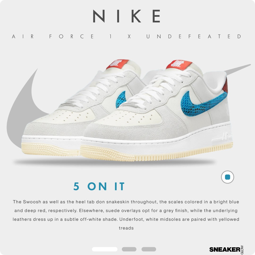 NIKE AIR FORCE 1 X UNDEFEATED 5 ON IT