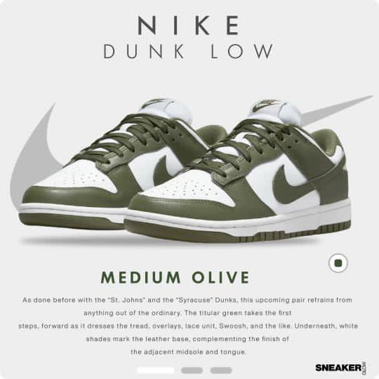 NIKE DUNK LOW MEDIUM OLIVE