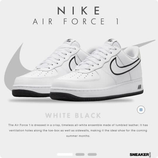 NIKE AIR FORCE 1 WHITE BLACK