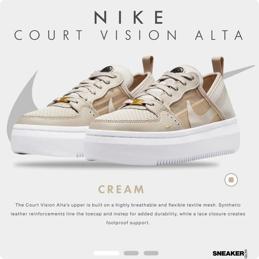 NIKE AIR FORCE 1 COURTVISION ALTA CREAM