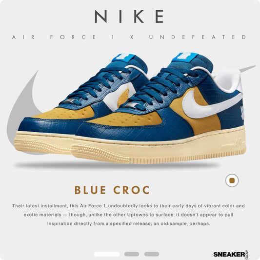 NIKE AIR FORCE 1 UNDEFEATED BLUE CROC
