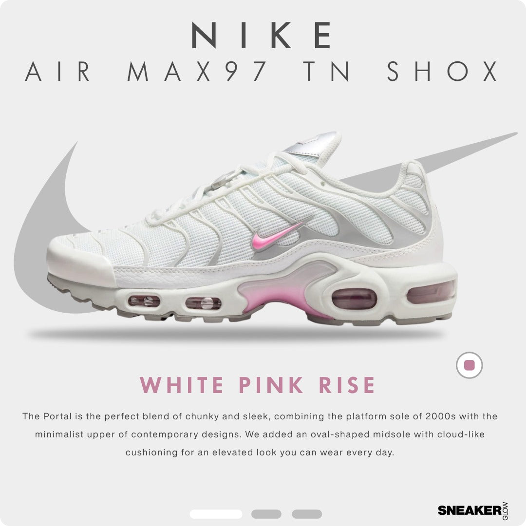 AIR MAX 97 TN SHOX “white pink rise”