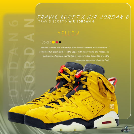 TRAVIS SCOTT X AIR JORDAN 6 YELLOW